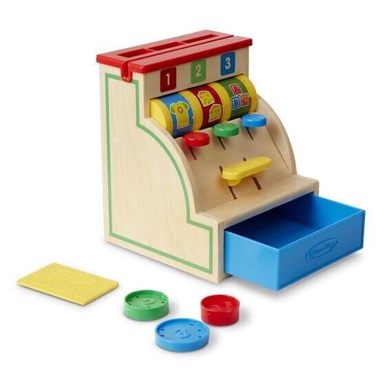 Melissa &amp; Doug spin &amp; swipe cash register