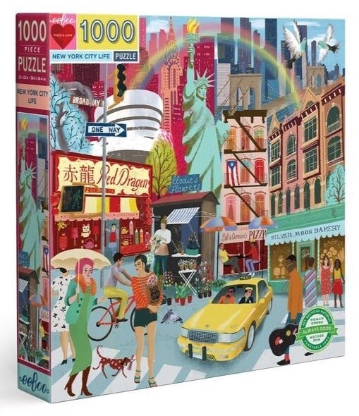 eeBoo 1000 piece square puzzle- New York