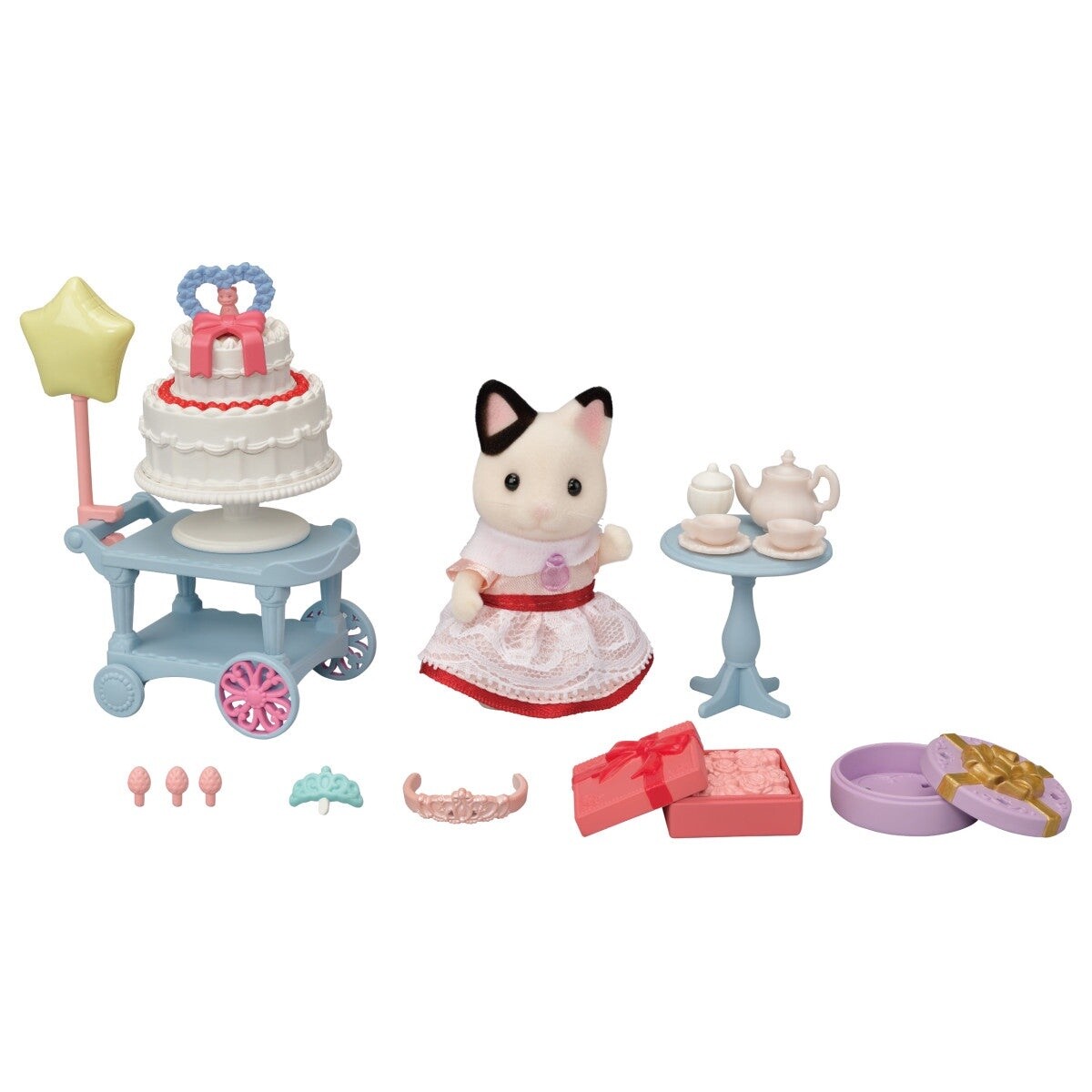 Calico Critter Party Time Set- Tuxedo Cat