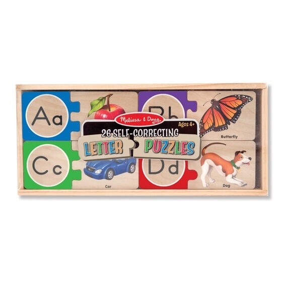 Melissa &amp; Doug alphabet self-correcting puzzles
