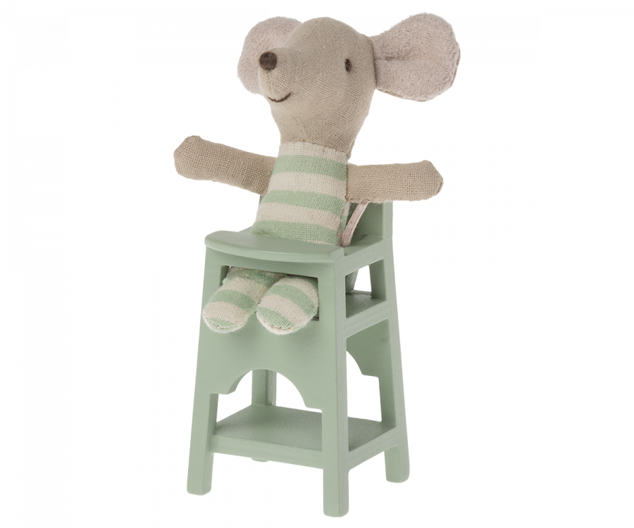 Maileg Baby High Chair- mint