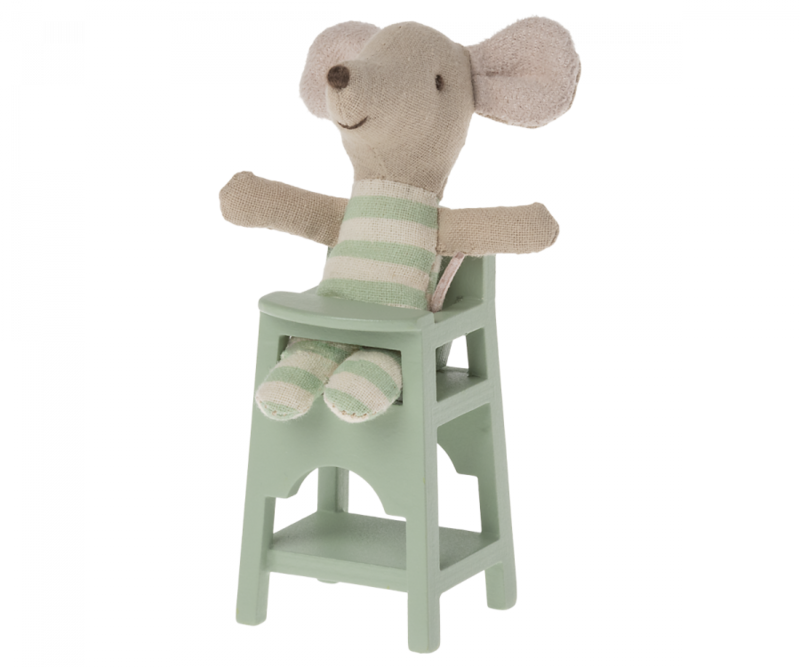 Maileg Baby High Chair- mint