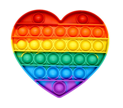 POP Fidget Rainbow Heart