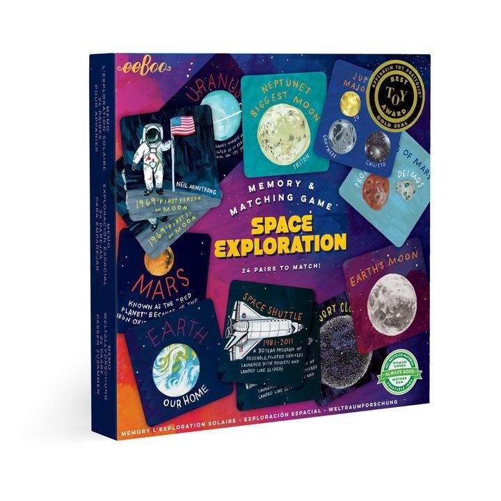 eeBoo space exploration memory game
