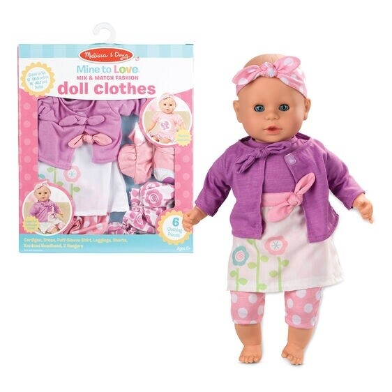 Melissa &amp; Doug mix &amp; match fashion doll clothes