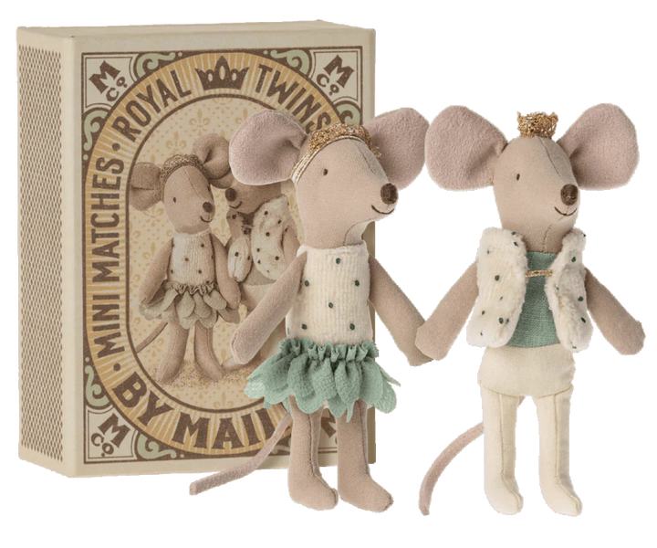 Maileg Royal Twins in Matchbox