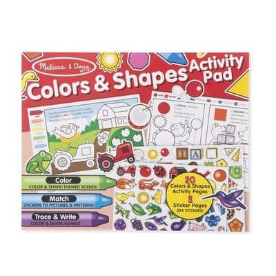 Melissa & Doug activity sticker pad- Colors & Shapes