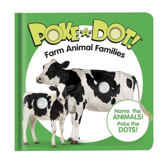 Melissa &amp; Doug little poke-a-dot book: farm animals