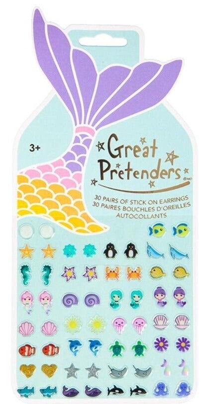 Great Pretenders mermaid sticker earrings
