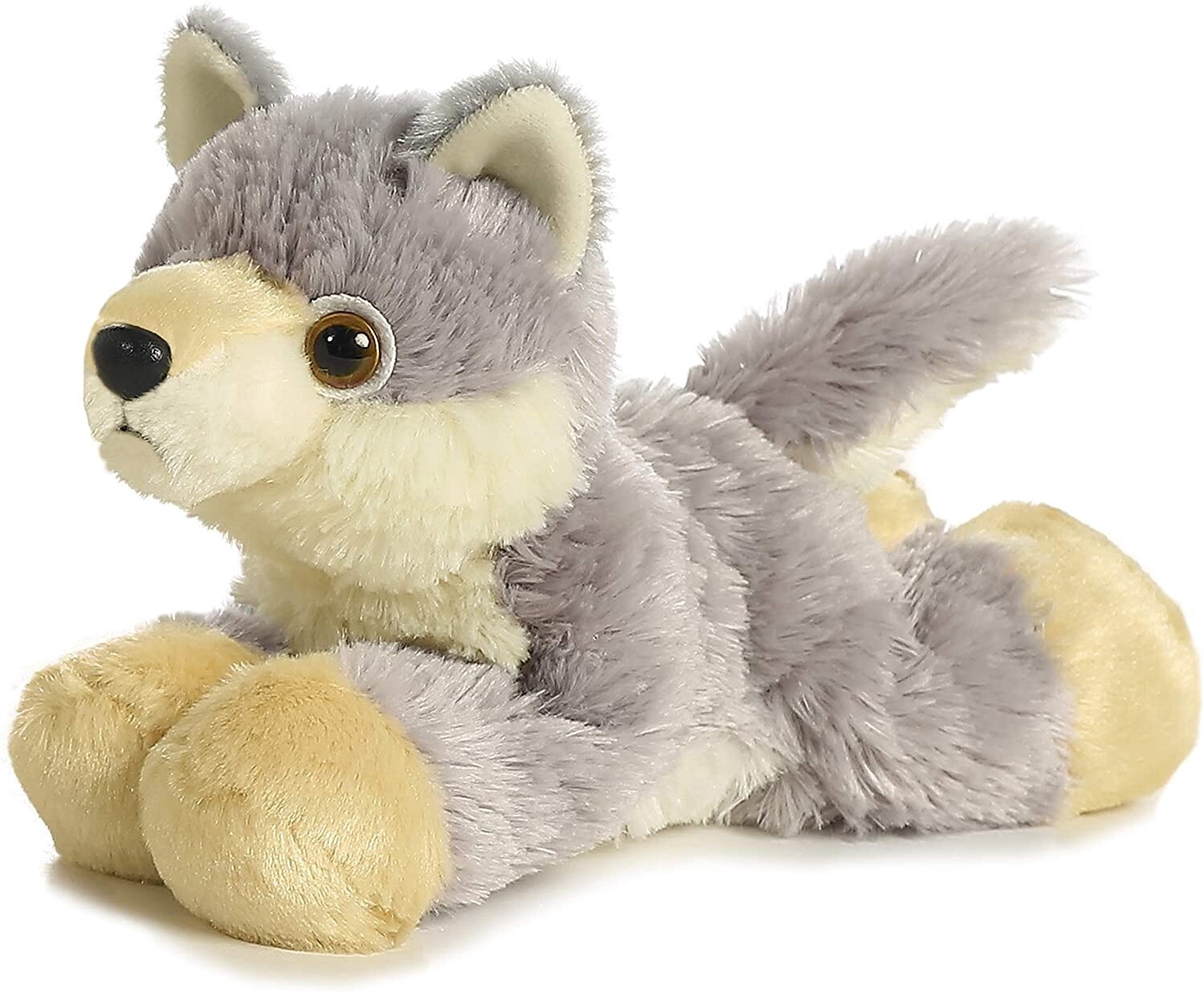 Aurora 8 in. mini flopsie plush- Woolsey Wolf