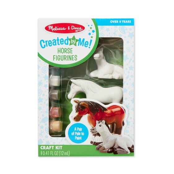 Melissa &amp; Doug decorate your own horse figurines