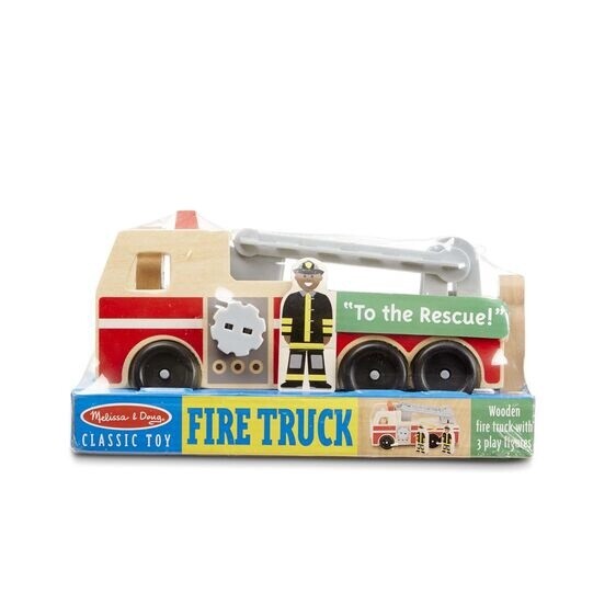 Melissa &amp; Doug wooden fire truck