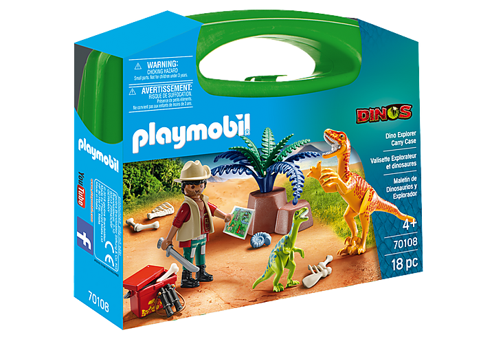 Playmobil dino explorer carry case