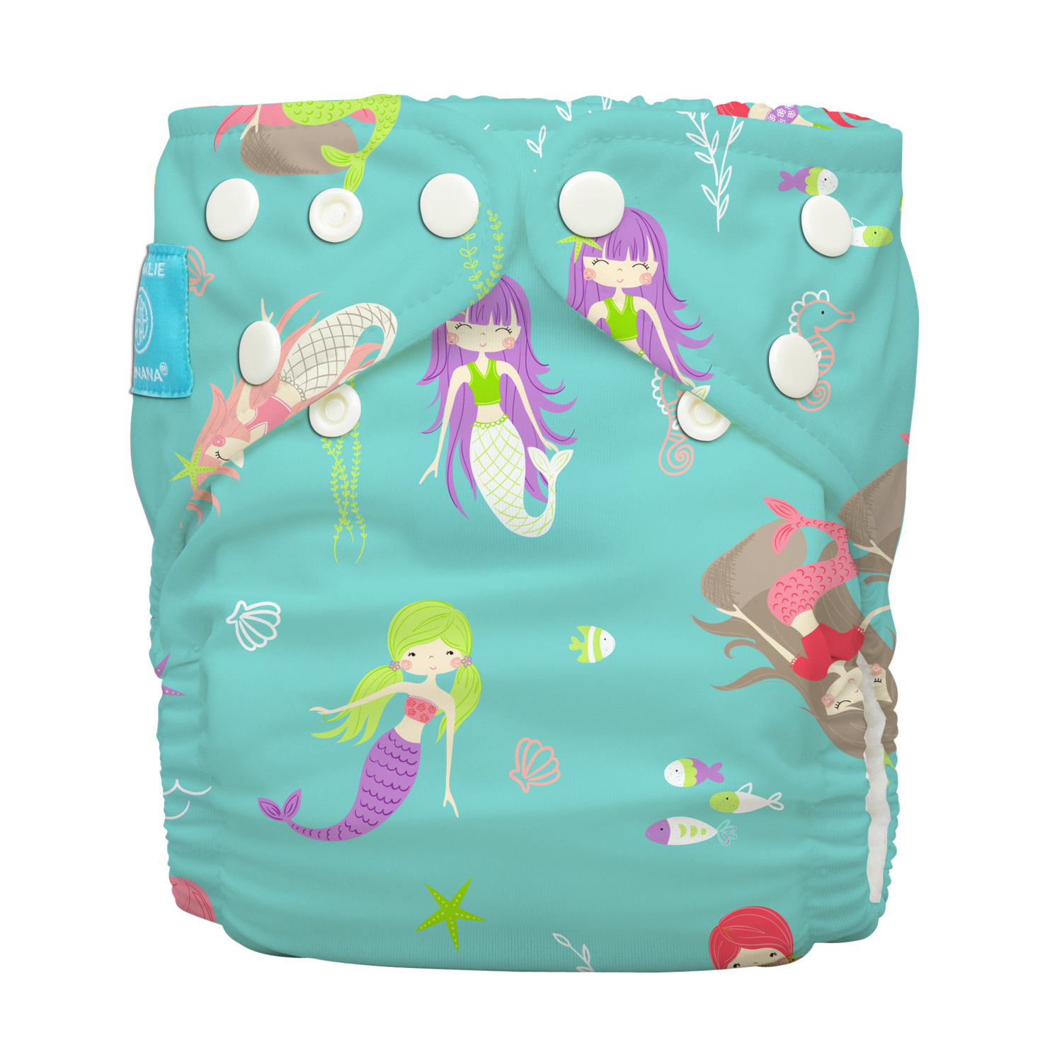 Charlie Banana -Hybrid AIO Diaper- Aqua Mermaid