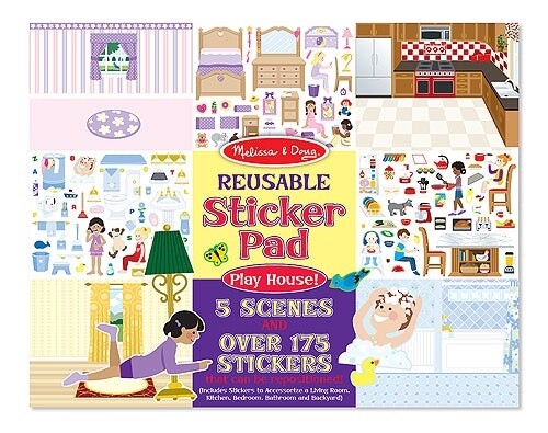 Melissa &amp; Doug reusable sticker pad- play house