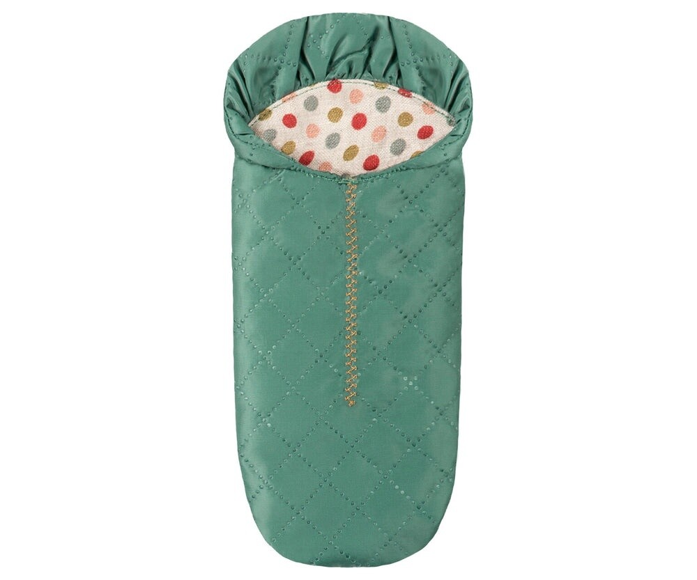 Maileg mouse sleeping bag- Teal