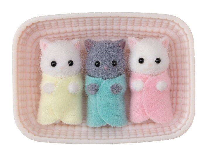 Calico Critter Persian Cat Triplets