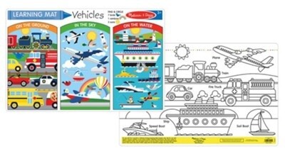 Melissa &amp; Doug Learning Mat: vehicles