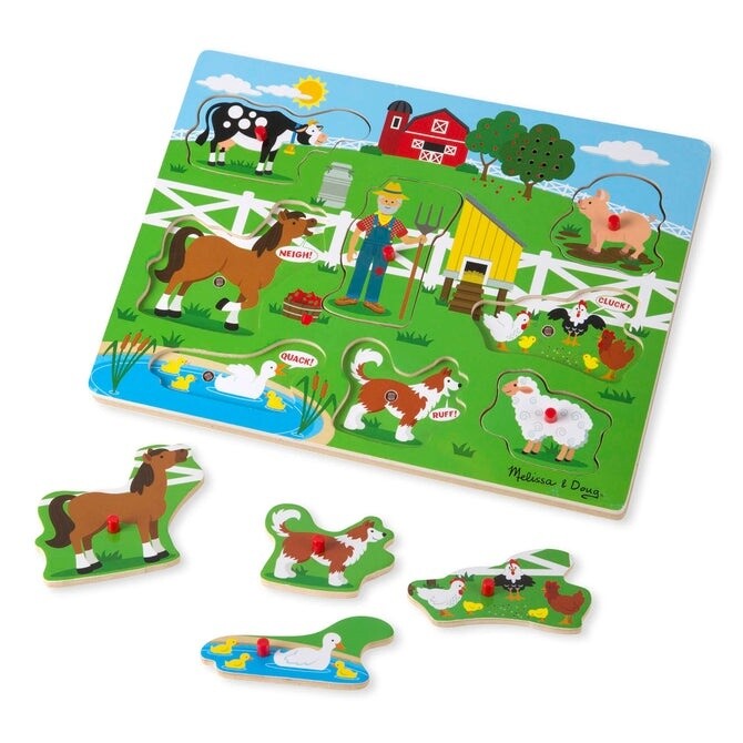 Melissa &amp; Doug sound puzzle- Old MacDonald&#39;s Farm