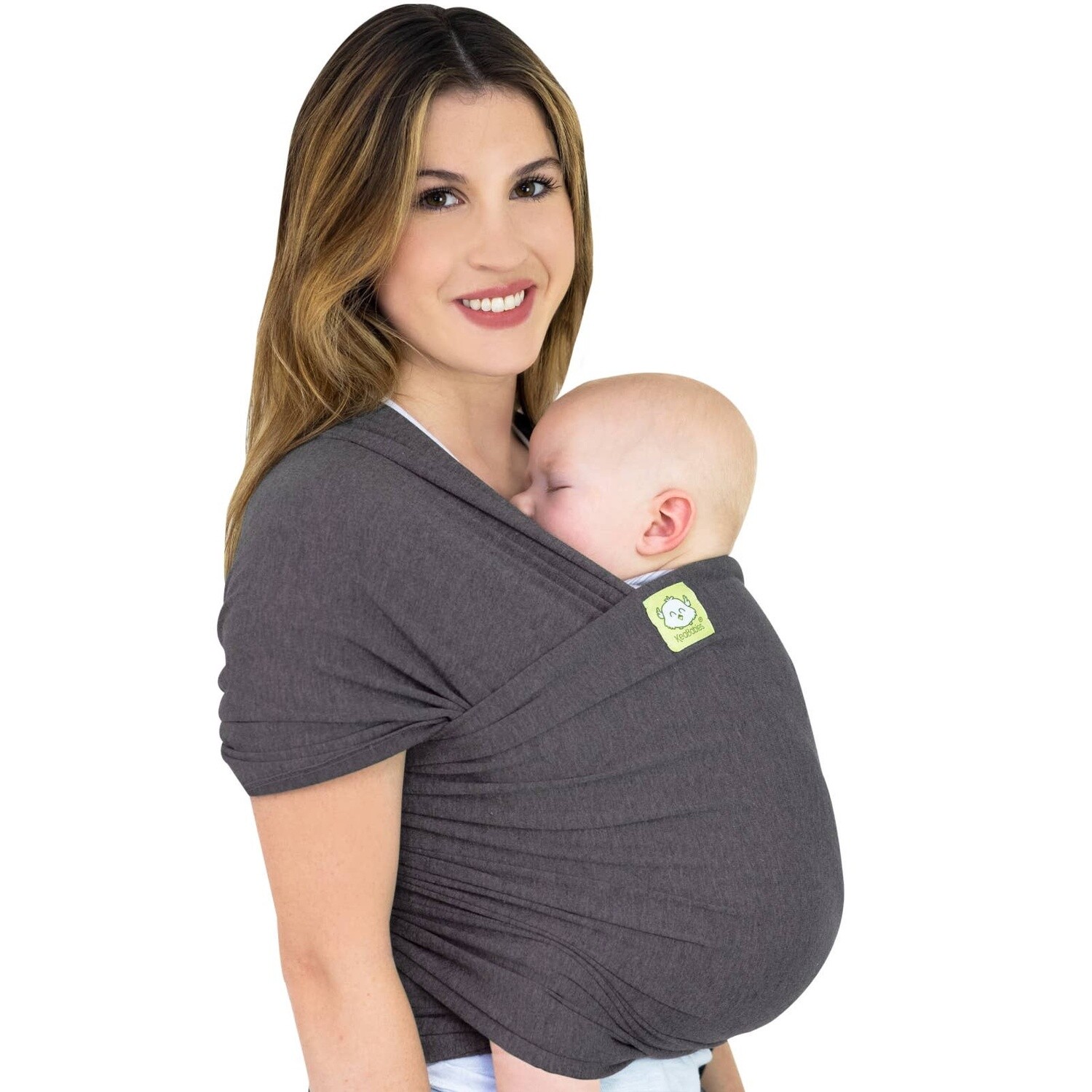 KeaBabies Baby Wrap Carrier- Charcoal