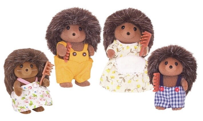 Calico Critter hedgehog family