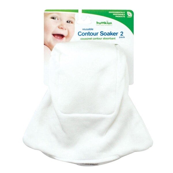 Bumkins 2pk contoured soaker insert- newborn