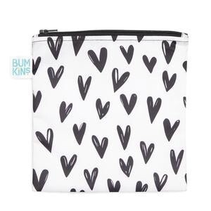 Bumkins wet bag- black &amp; white hearts