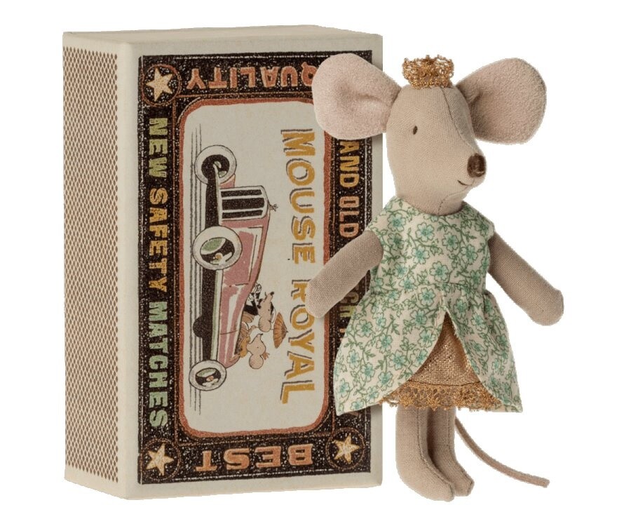 Maileg Princess Mouse in Matchbox