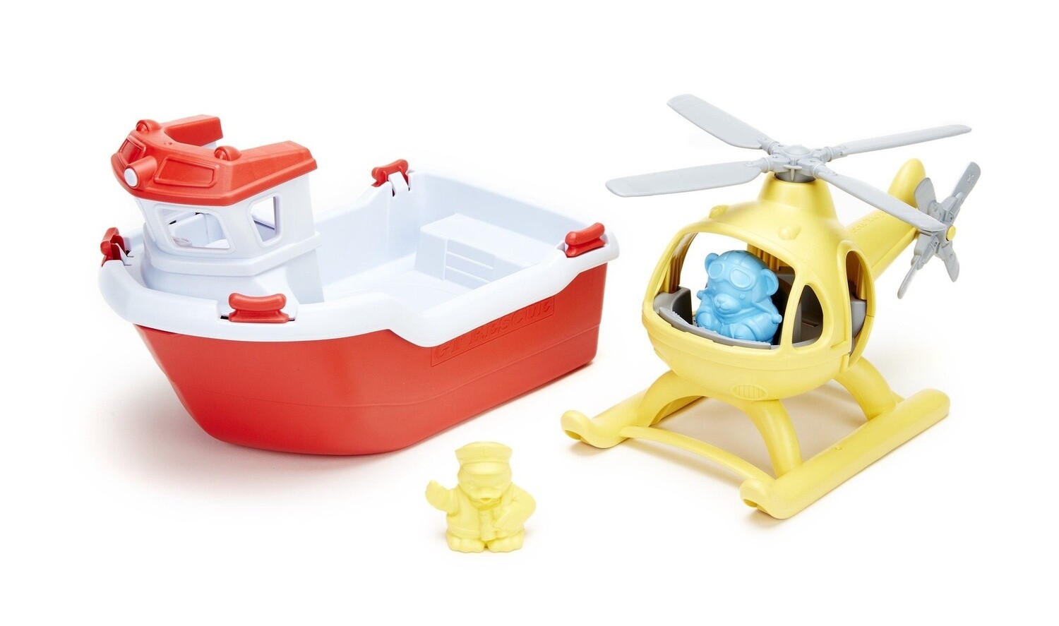 Green Toys rescue boat
