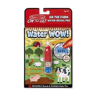 Melissa &amp; Doug water wow on the go book- farm