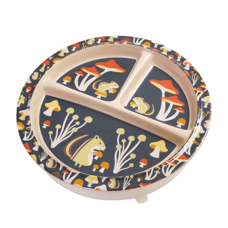Sugarbooger by Ore Originals - Divided Suction Plate | Mostly Mushrooms