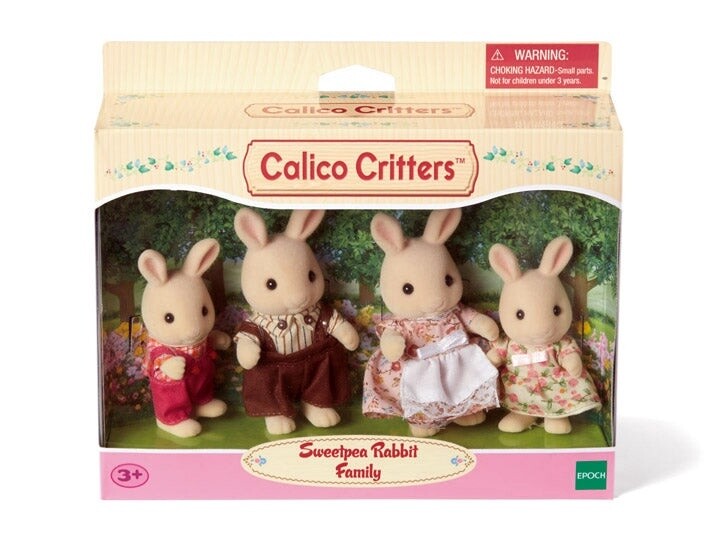 Calico Critter sweetpea rabbit family