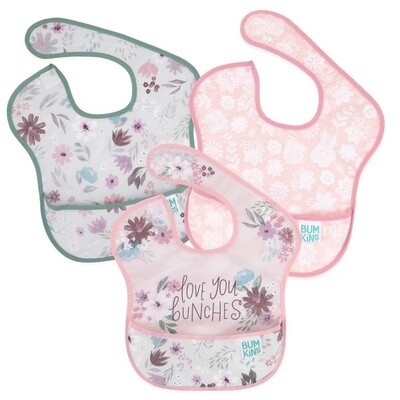 Bumkins superbib-3pck- Floral Lace