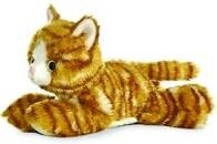 Aurora 8 in. mini flopsie animals- Molly Orange Tabby Cat