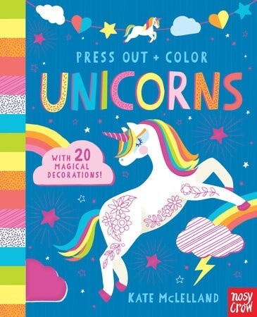 Press Out &amp; Color- Unicorn