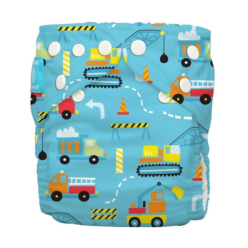 Charlie Banana - Hybrid AIO Diaper- Blue Construction