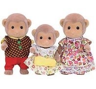Calico Critter monkey family