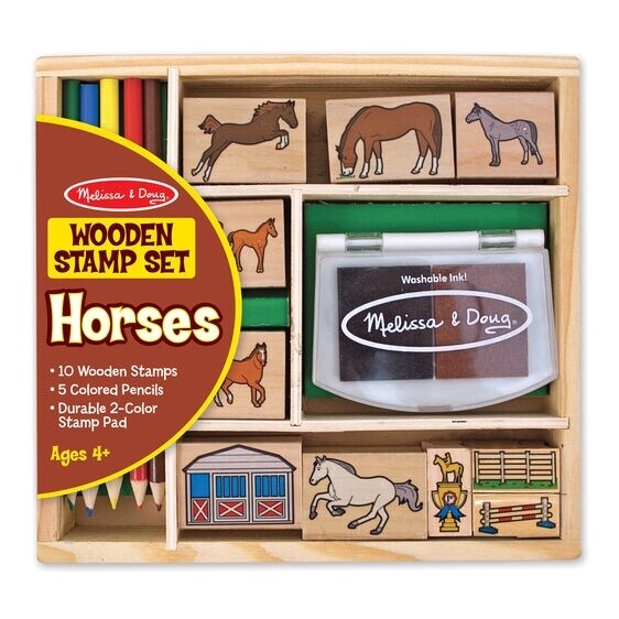 Melissa &amp; Doug stamp sets- horses