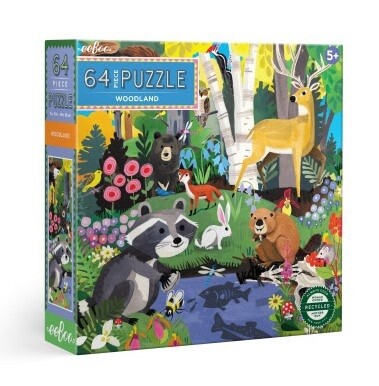 eeBoo 64 piece puzzle- Woodland