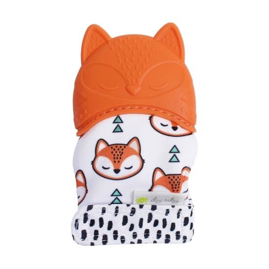 Itzy Mitt  Silicone Teething Mitts: Fox