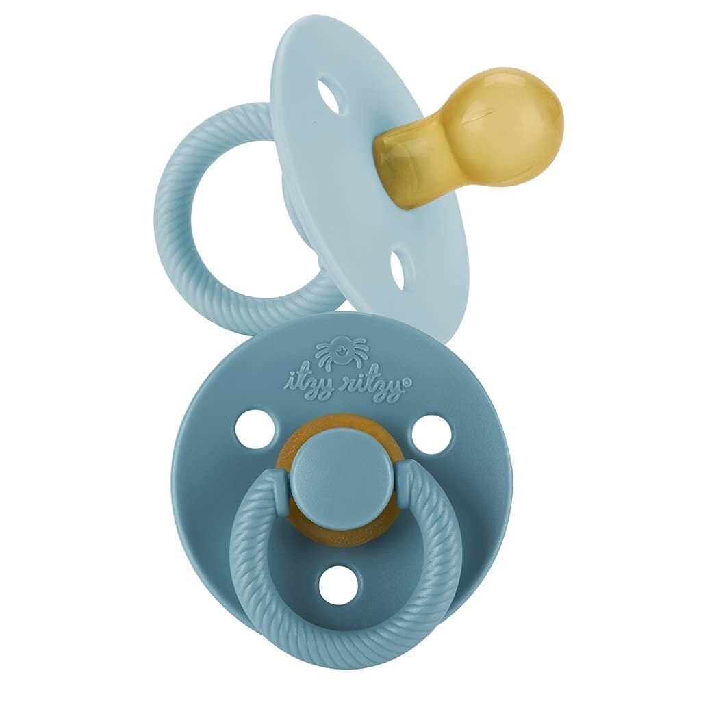 Itzy Ritzy - Itzy Soother Natural Rubber Pacifier Sets- Blue
