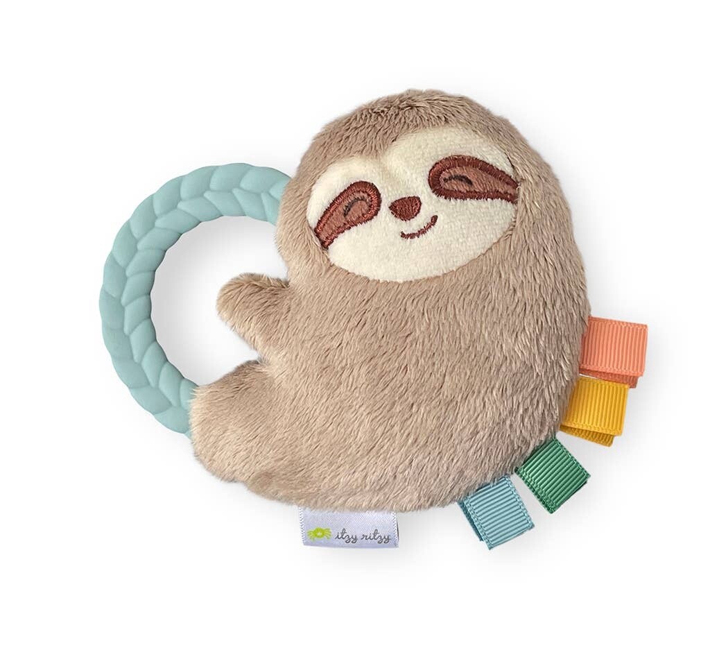 Itzy Ritzy - Ritzy Rattle Pal  Plush Rattle Pal with Teether