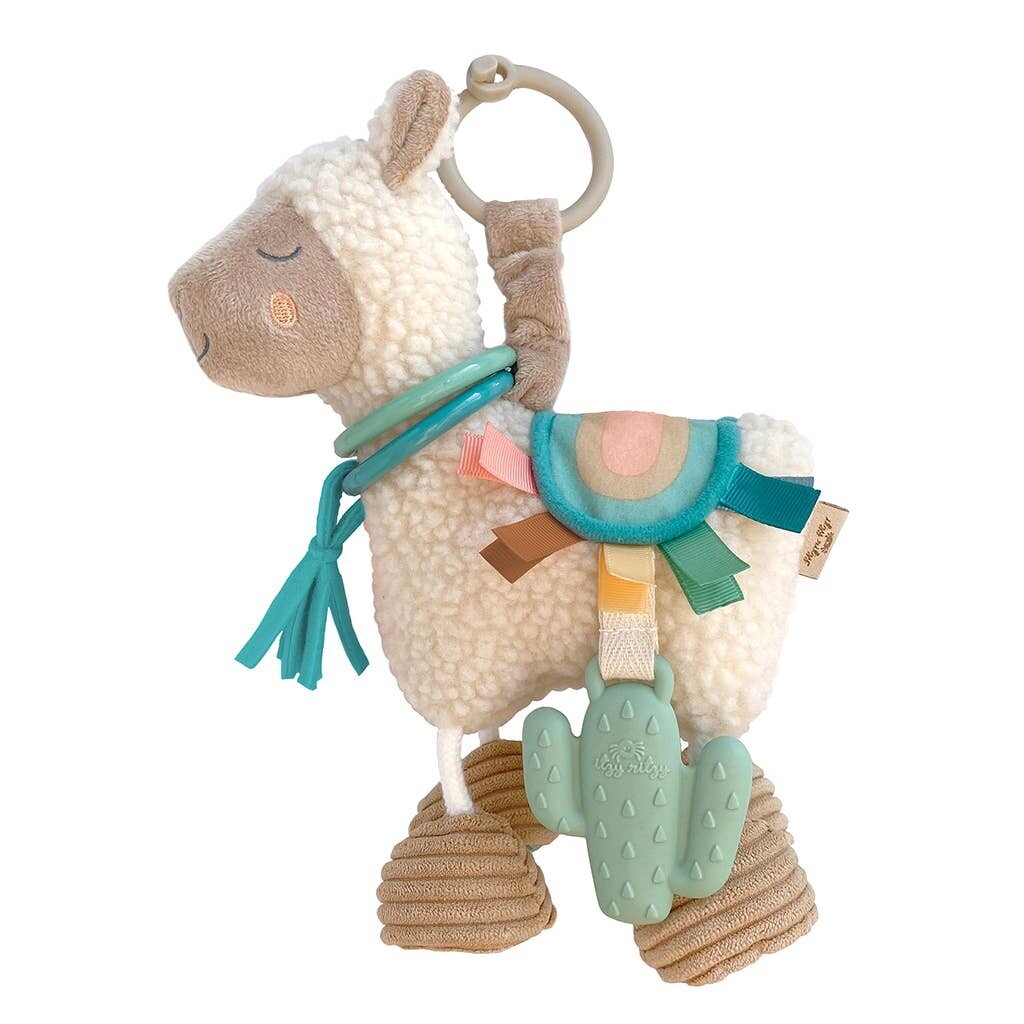 Itzy Ritzy - Link &amp; Love  Llama Activity Plush with Teether Toy