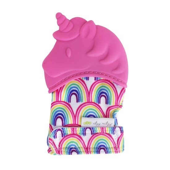 Itzy Mitzies  Silicone Teething Mitts: Unicorn