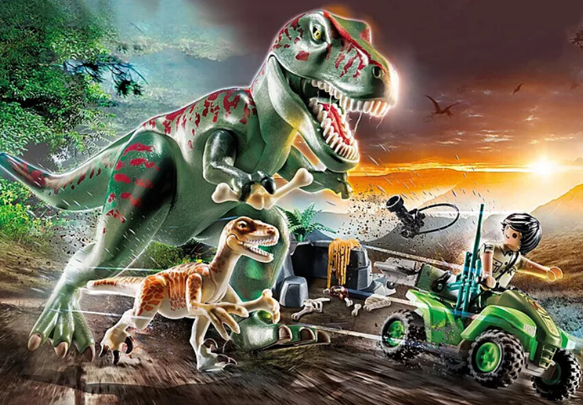 Playmobil Explorer Quad &amp; T-rex