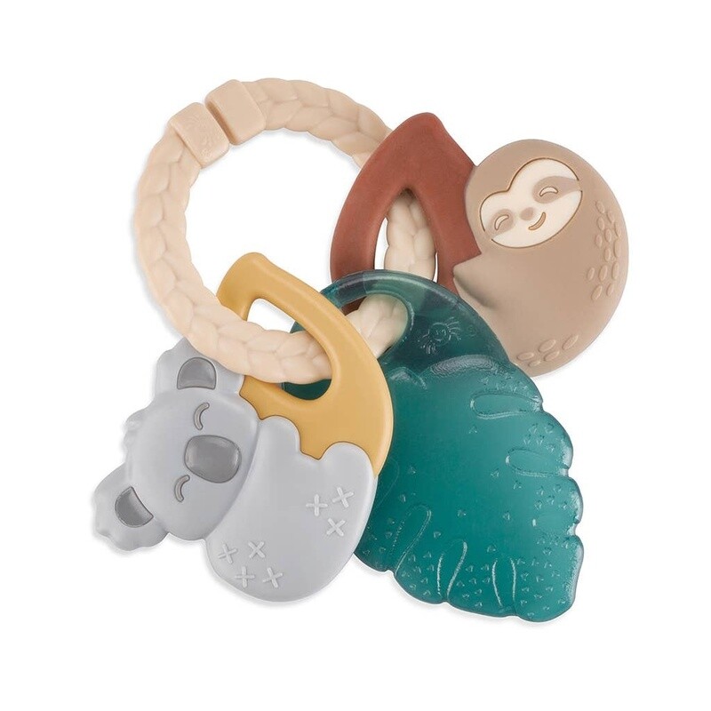 Itzy Ritzy - Tropical Itzy Keys  Textured Ring with Teether + Rattle