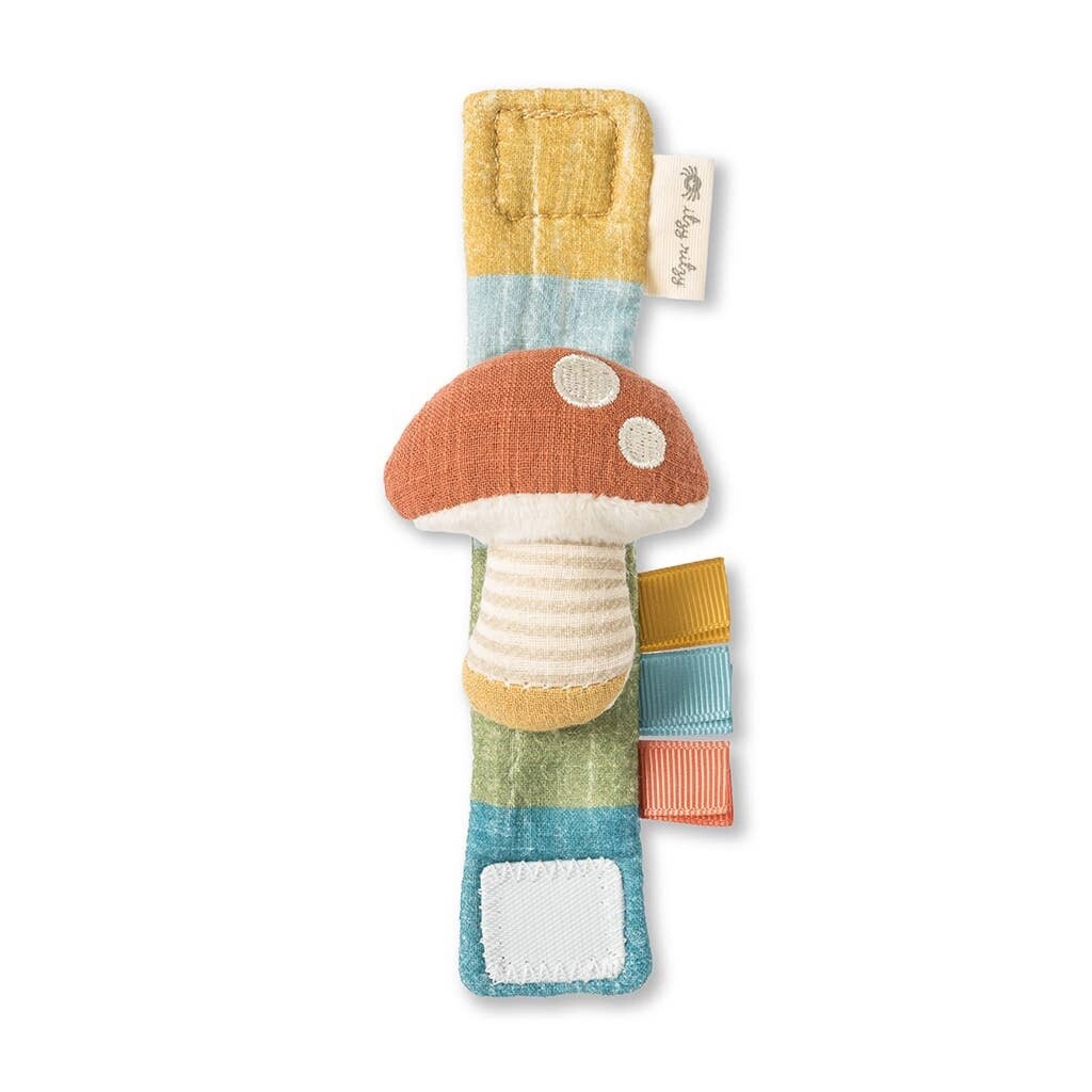 Itzy Ritzy wrist rattle- mushroom