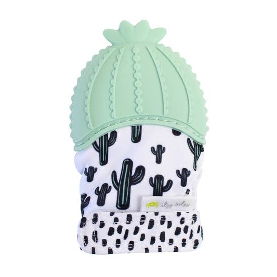 Itzy Mitt Silicone Teething Mitts: Cactus