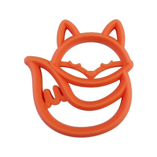 Itzy Ritzy Chew Crew  Silicone Baby Teether: Fox