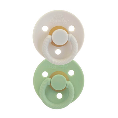 Itzy Soother Natural Rubber Pacifier Set- Mint